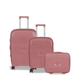 Polo Class Set Of 2 Textured Hard-Sided Trolley With Vanity Box-picture-0