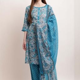 Moda Rapido Women Multi Pure Cotton Kurta Sets-image-30