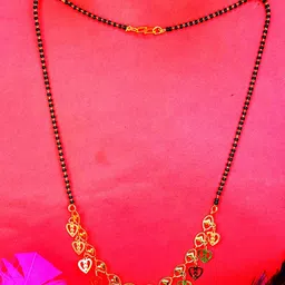 NINAMAAYRA Gold-Plated Brass Artificial Stones & Beads Mangalsutra-picture-45