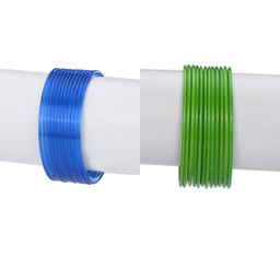1ST TIME Set Of 24 Blue Alloy Bangles-picture-30