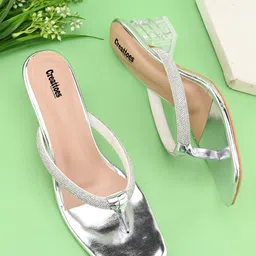 Creattoes Embellished Block Sandals-30