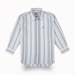 Gini and Jony Boys Comfort Fit Spread Collar Vertical Striped Cotton Casual Shirt-image-71