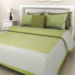 E Elma Unisex Green Bedsheets-image-71