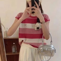KPOP Women Striped Pullover-image-65
