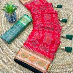 jayant creation Silk Blend Patola Saree-picture-21