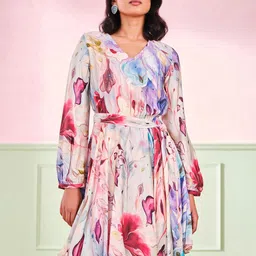 AND womens Fit & Flare Dress-image-55