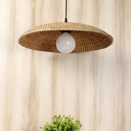 akway Beige Spherical Modern Hanging Wooden Ceiling Lamp-23