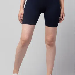 UllasPemium Pack of 2 Women Skinny Fit Stretch Lycra Cotton Cycling Shorts-image-95