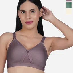 SHYAM SONS FLAIR Women Pack of 3 Seamless Full Coverage Bra-19