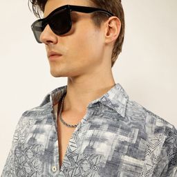 Thomas Scott Men Premium Slim Fit Opaque Printed Casual Shirt-picture-16
