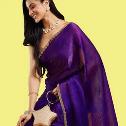 LOROFY Embellished Beads and Stones Mysore Silk Saree with Blouse Piece-picture-32