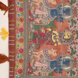 Kaizen TEXO FAB Ethnic Motifs Printed Linen Dupatta image 2