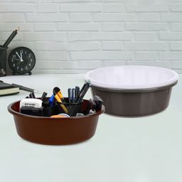 Kuber Industries Grey and White 3 Pieces Multipurpose Storage Desk Organisers-66