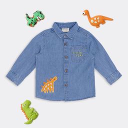 Pantaloons Baby Boys Solid Spread Collar Casual Shirt-25