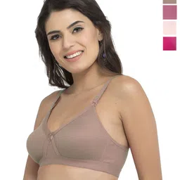 College Girl Pack of 4 Full Coverage Seamless Lightly Padded Minimizer Bra-15