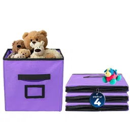 Kuber Industries Purple Set of 4 Regular Multi-Utility Organisers-16