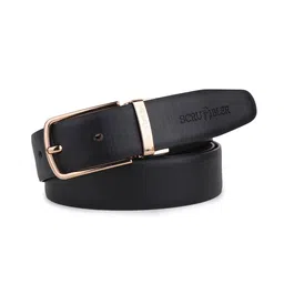 JND Men Textured Leather Reversible Belt-image-92