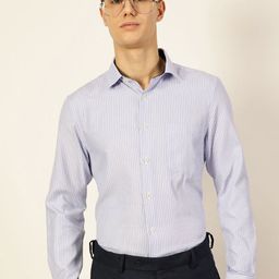 Thomas Scott Men Smart Cutaway Collar Pinstripes Striped Cotton Formal Shirt-image-33