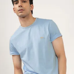 Andamen Men Solid Round Neck Cotton T-Shirt-image-26