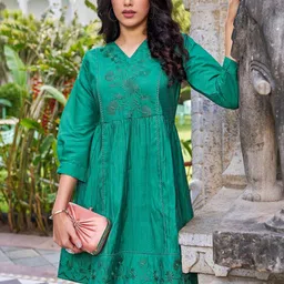 SZN Embroidered Fit & Flare Dress-picture-25