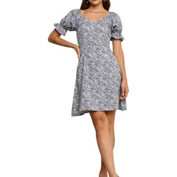 JC JUMMY COUTURE Floral A-Line Mini Dress-picture-48