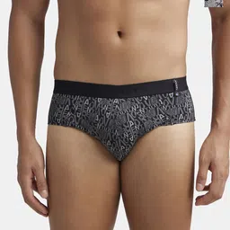 Jockey Pack Of 2 Men Printed Mid Rise Basic Briefs-US52-0205-NK-BK-picture-45