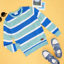 Pantaloons Junior Boys Striped Pullover-picture-24
