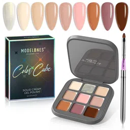 Modelones Colour Cube 9 In 1 Gel Nail Polish Palette with Brush 9g - Born Classy 52A-24