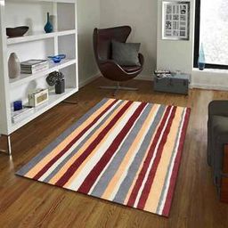 presto Maroon Stripes Hand Tufted Wool 2 X 5 Feet Carpet-picture-14