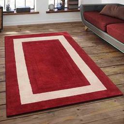 presto Red Solids Hand Tufted Wool 2 X 5 Feet Carpet-picture-5