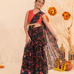 pspeaches Girls Printed Ready to Wear Lehenga Choli-image-54