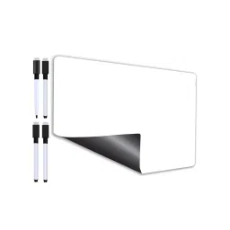 Awestuffs Plain Magnetic Dry Erase Whiteboard Sheet For Refrigerator [18 X 12 Inch]-picture-40