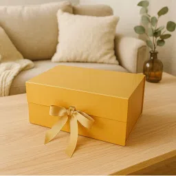 Awestuffs Gold Gift Box Elegant Folding Gift Boxes with Ribbon-picture-20