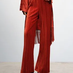 MANGO Women Pleated Trousers-image-46