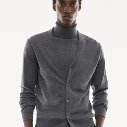 MANGO MAN Woollen Cardigan-picture-30
