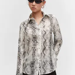 MANGO Snake Skin Printed Casual Shirt-51