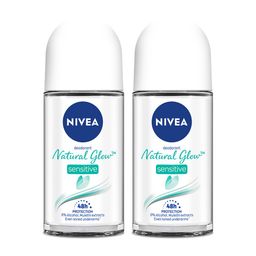 Nivea Women Set Of 2 Natural Glow Sensitive 48Hr Protection Roll-On Deodorant - 50ml Each-55