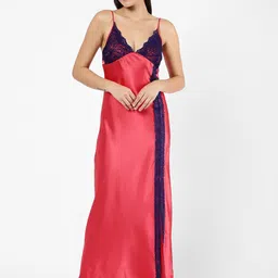 Sweet Dreams Red Maxi Nightdress-image-38