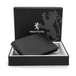 Red Tape Men Black Leather Textured Wallet-picture-3