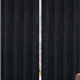Saral Home Blue Set of 2 Room Darkening Long Door Curtain-23