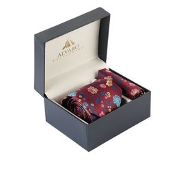 Alvaro Castagnino Men Maroon Accessory Gift Set-image-93