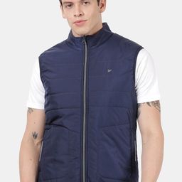 t-base Men Blue Windcheater Padded Jacket-image-19