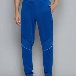 Alcis Men Blue Solid Slim Fit Running Track Pants-image-80
