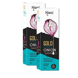 KISRA Gold Set Of 2 Organic Onion Shampoo For Hair Growth & Hair-Fall Control 100ml Each-51