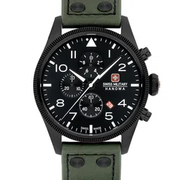 SWISS MILITARY HANOWA Men Leather Textured Straps Analogue Chronograph Watch SMWGC0000430-image-10