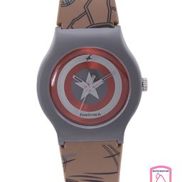 Fastrack Unisex Red & Grey Dial Avengers Captain America Print Analogue Watch 9915PP91-picture-46
