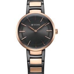 Titan Women Stainless Steel Bracelet Style Straps Analogue Watch 95183KM02-image-24