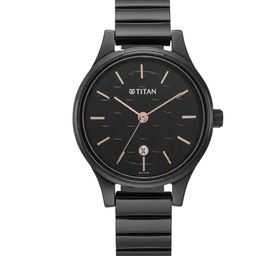 Titan Women Brass Dial & Stainless Steel Bracelet Style Straps Analogue Watch 2679NM01-image-82