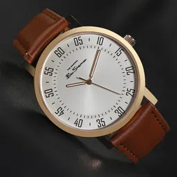 BEN SHERMAN Men Printed Dial & Leather Bracelet Style Straps Analogue Watch BS093BR-45