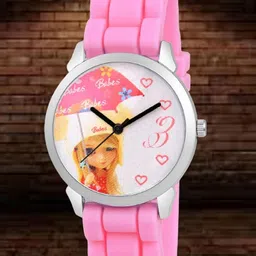 Kool Kidz Barbie Printed Dial & Textured Straps Analogue Watch KOOL KIDZ DMK 066 PK 01-10